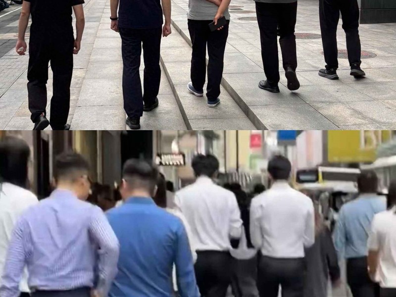 男人穿衣搭配丝袜：上身格子衫露皮带，下身皮鞋配丝袜，这种穿搭风格误导了多少中国男性