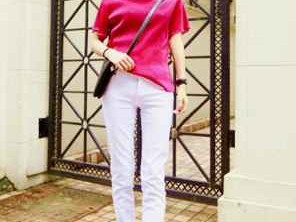 玫红色上衣搭配裤子颜色全攻略让你时髦出街